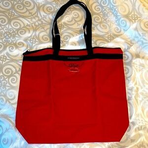 Philadelphia Museum of Art Salvador Dali red and black zipper tote NEW with tags